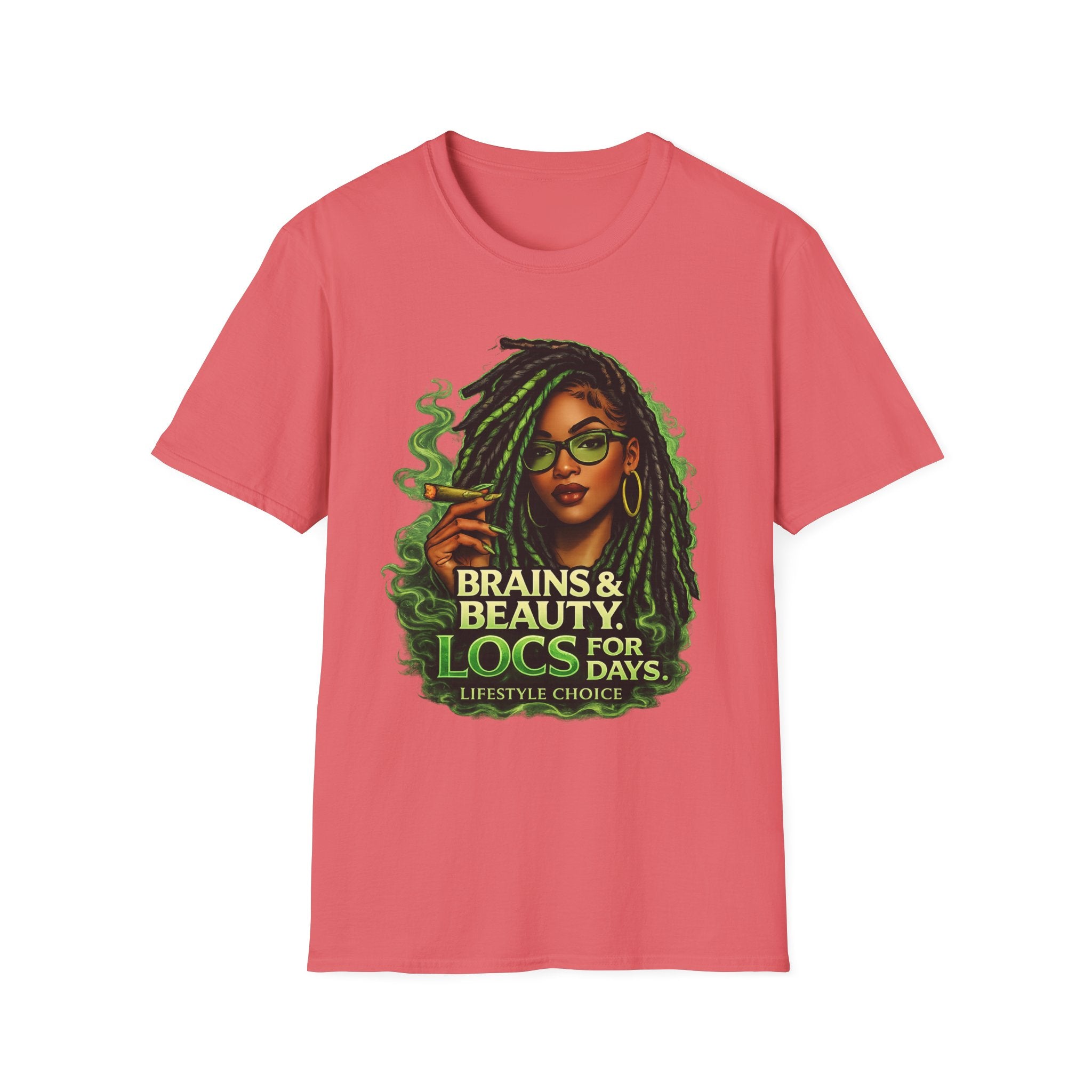 Brains & Beauty Locs T-Shirt — Natural Hair Dreadlocks Pride Tee
