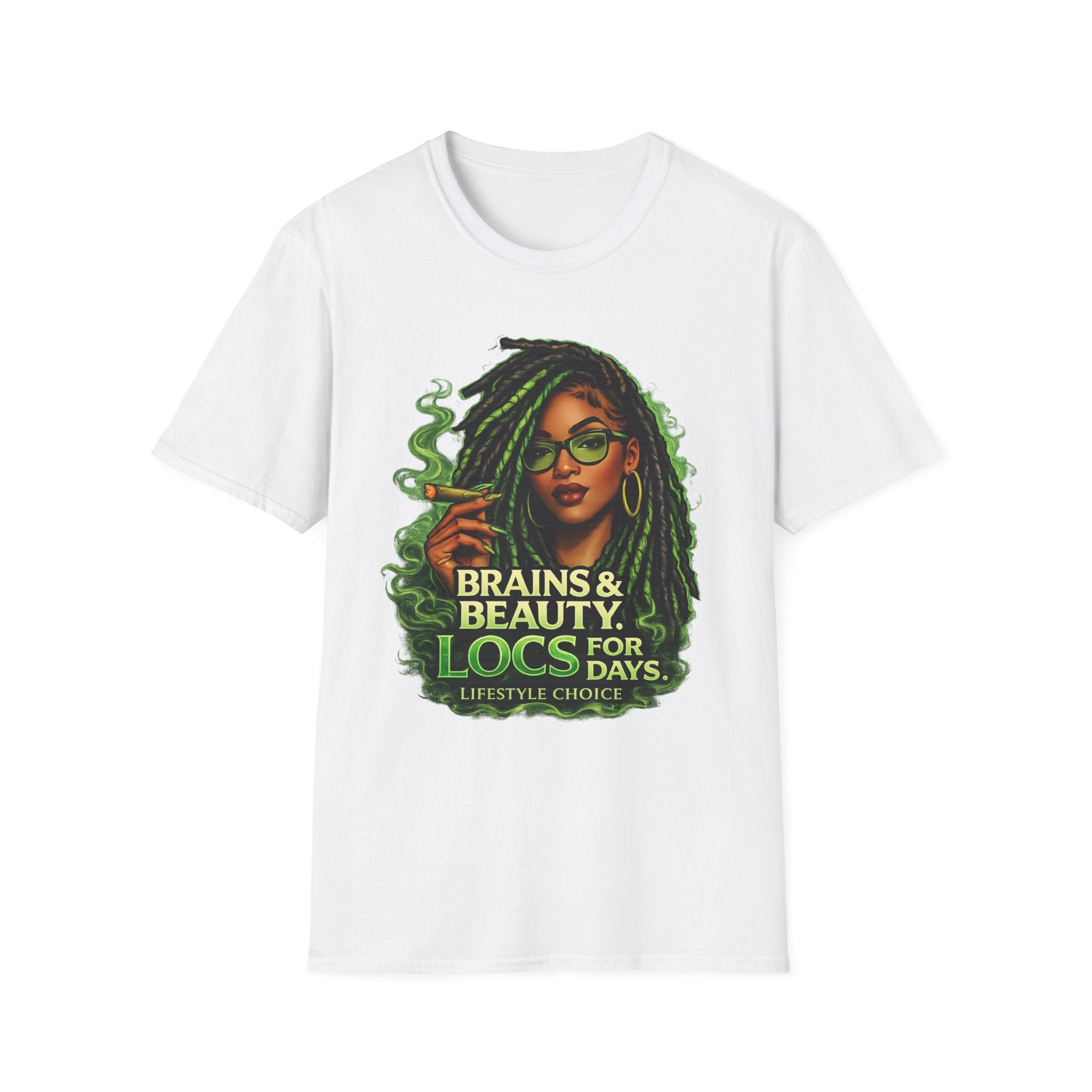 Brains & Beauty Locs T-Shirt — Natural Hair Dreadlocks Pride Tee