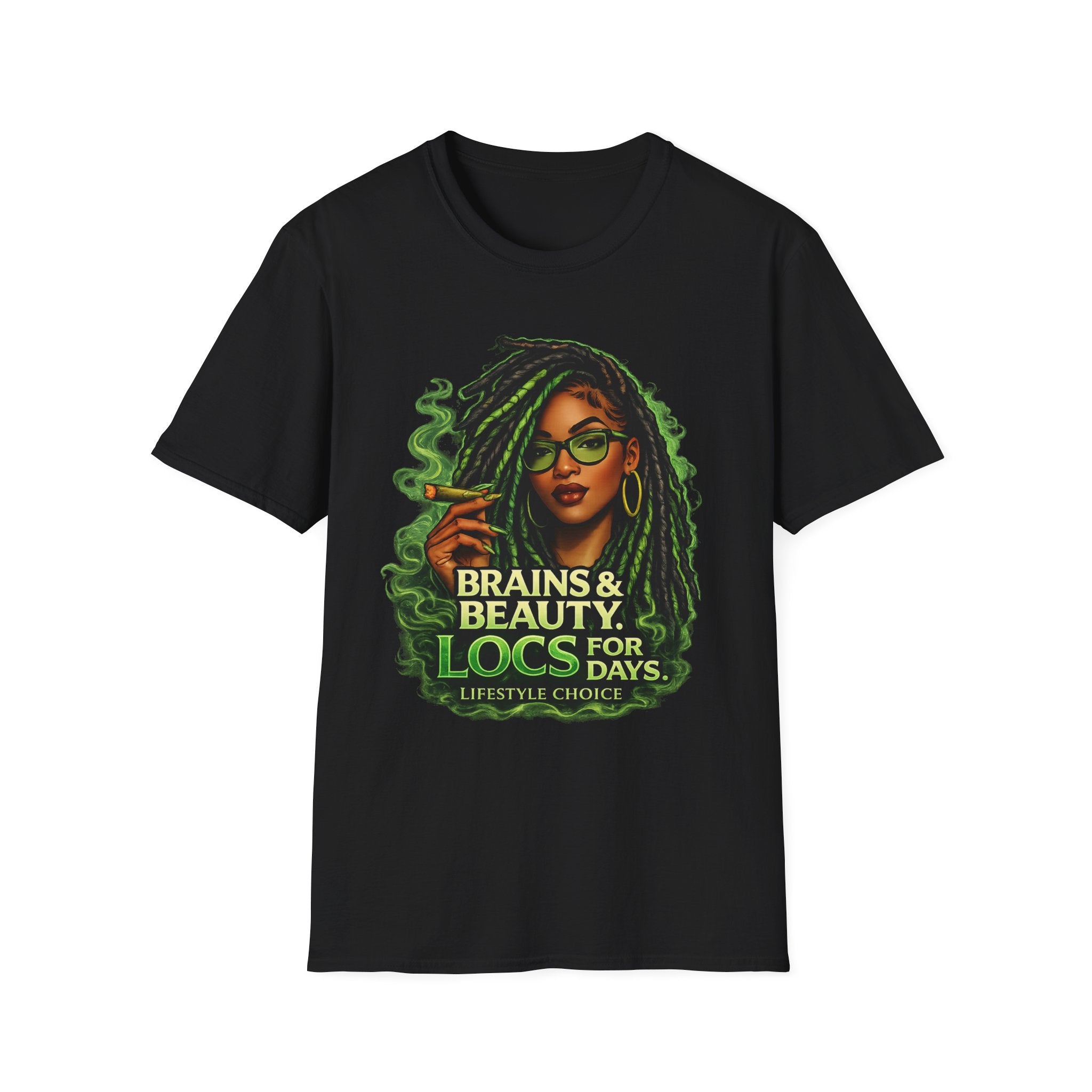 Brains & Beauty Locs T-Shirt — Natural Hair Dreadlocks Pride Tee