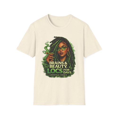 Brains & Beauty Locs T-Shirt — Natural Hair Dreadlocks Pride Tee