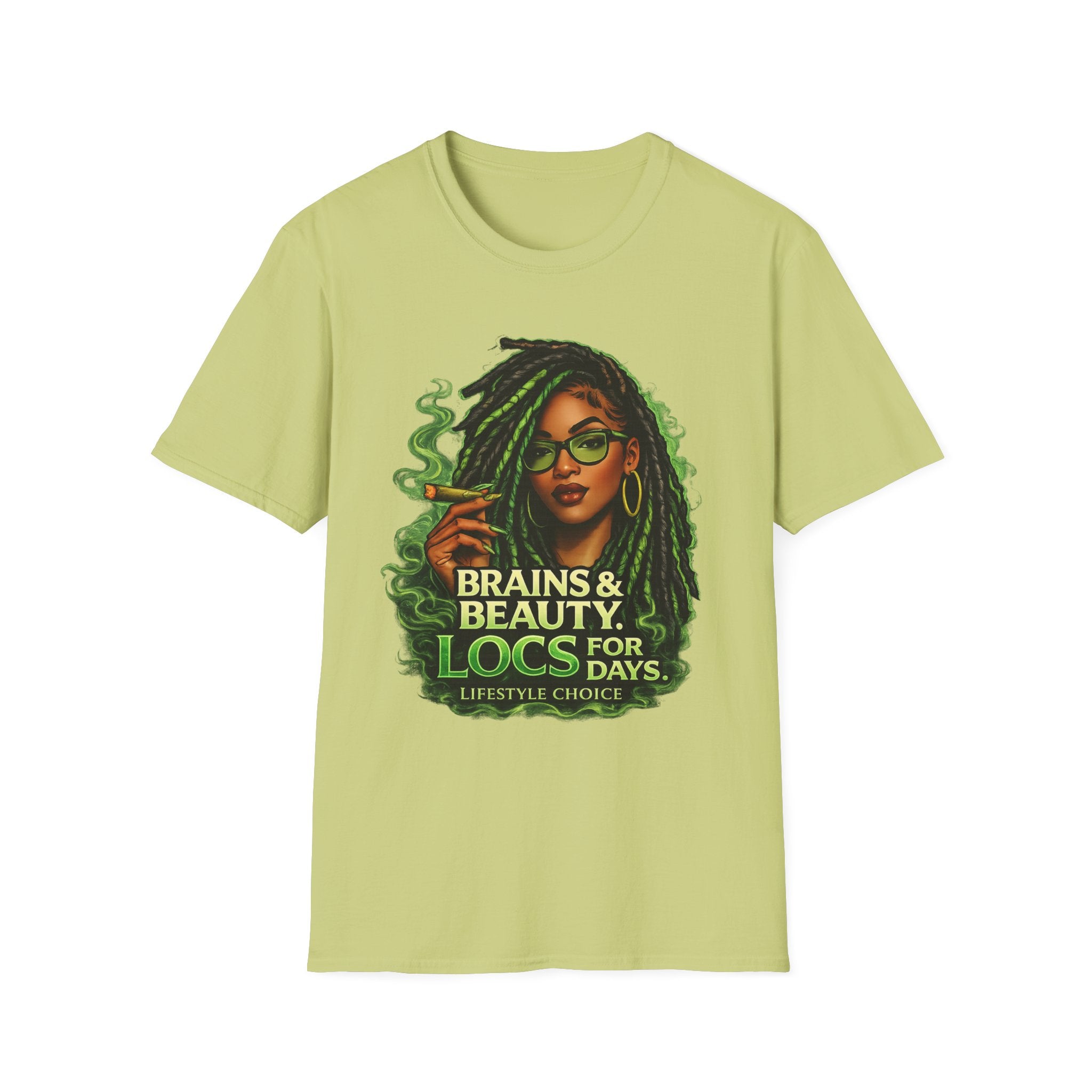 Brains & Beauty Locs T-Shirt — Natural Hair Dreadlocks Pride Tee