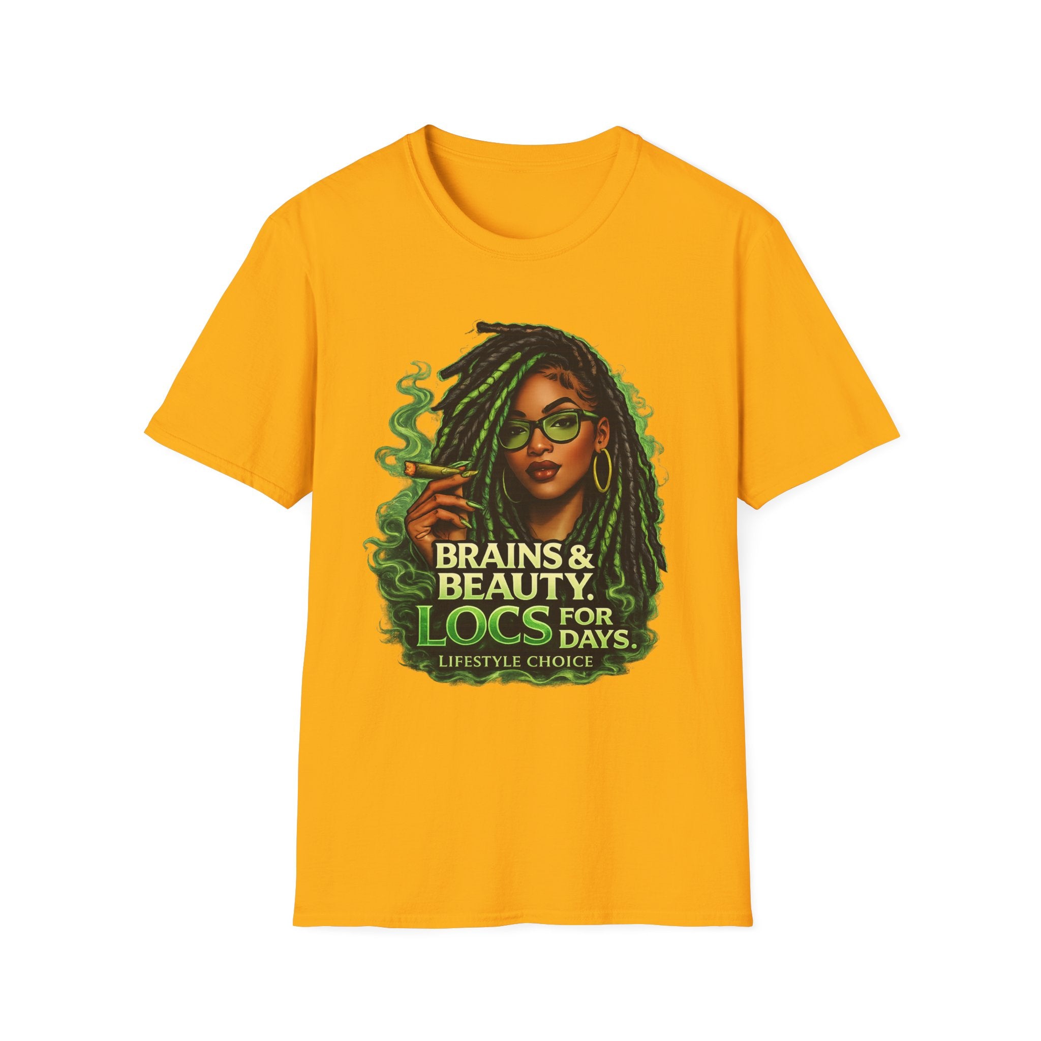 Brains & Beauty Locs T-Shirt — Natural Hair Dreadlocks Pride Tee