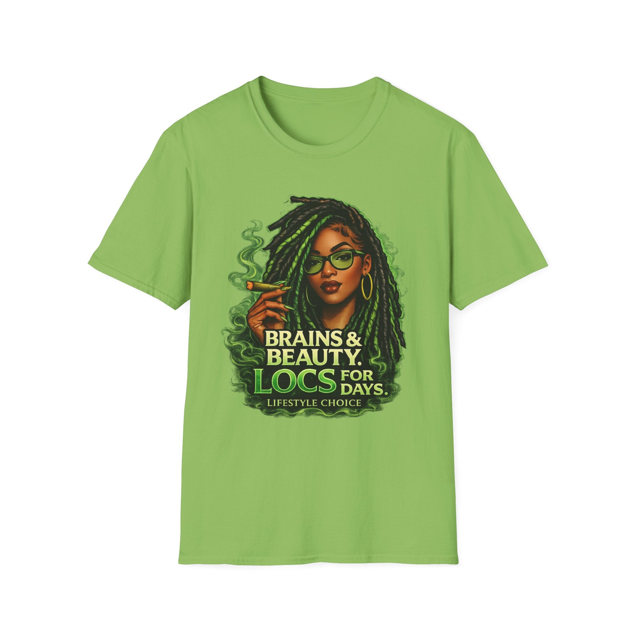 Brains & Beauty Locs T-Shirt — Natural Hair Dreadlocks Pride Tee