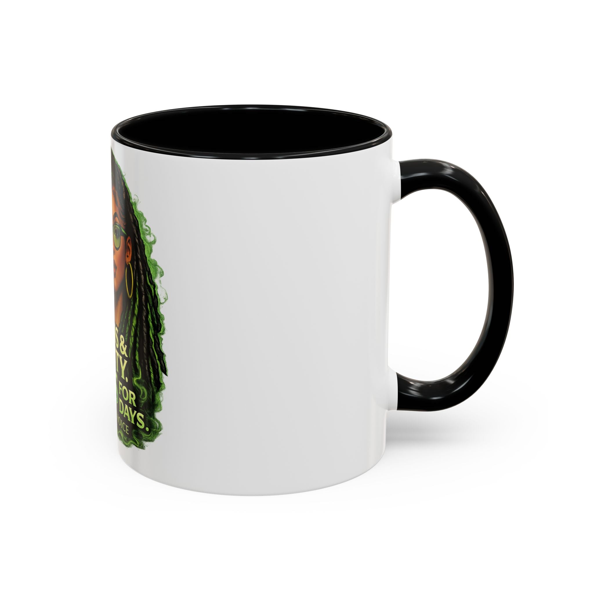 Brains & Beauty: Locs For Days Accent Coffee Mug