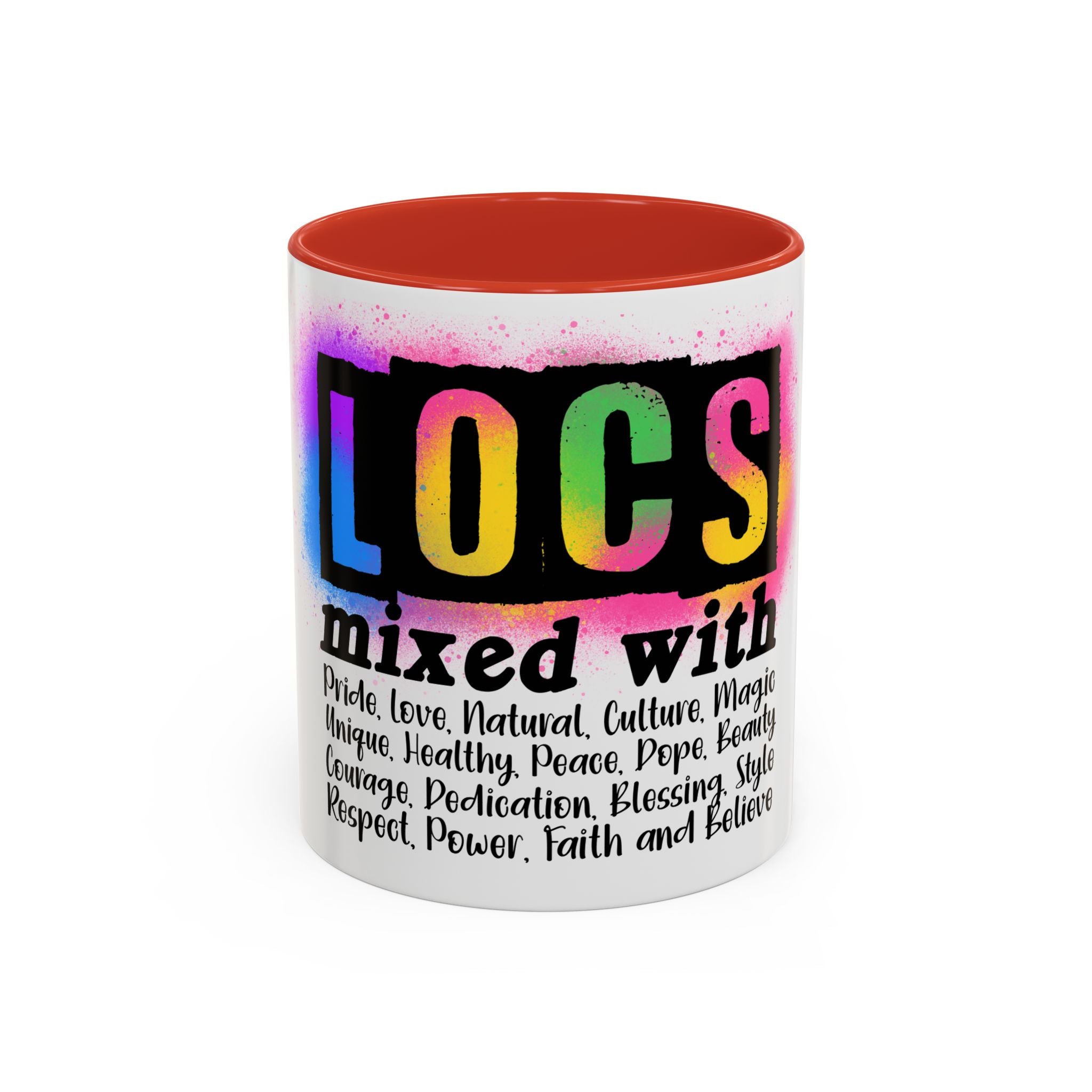 Locs Pride Coffee Mug — "LOCs mixed with" Inspirational Natural Hair Gift (11/15oz)