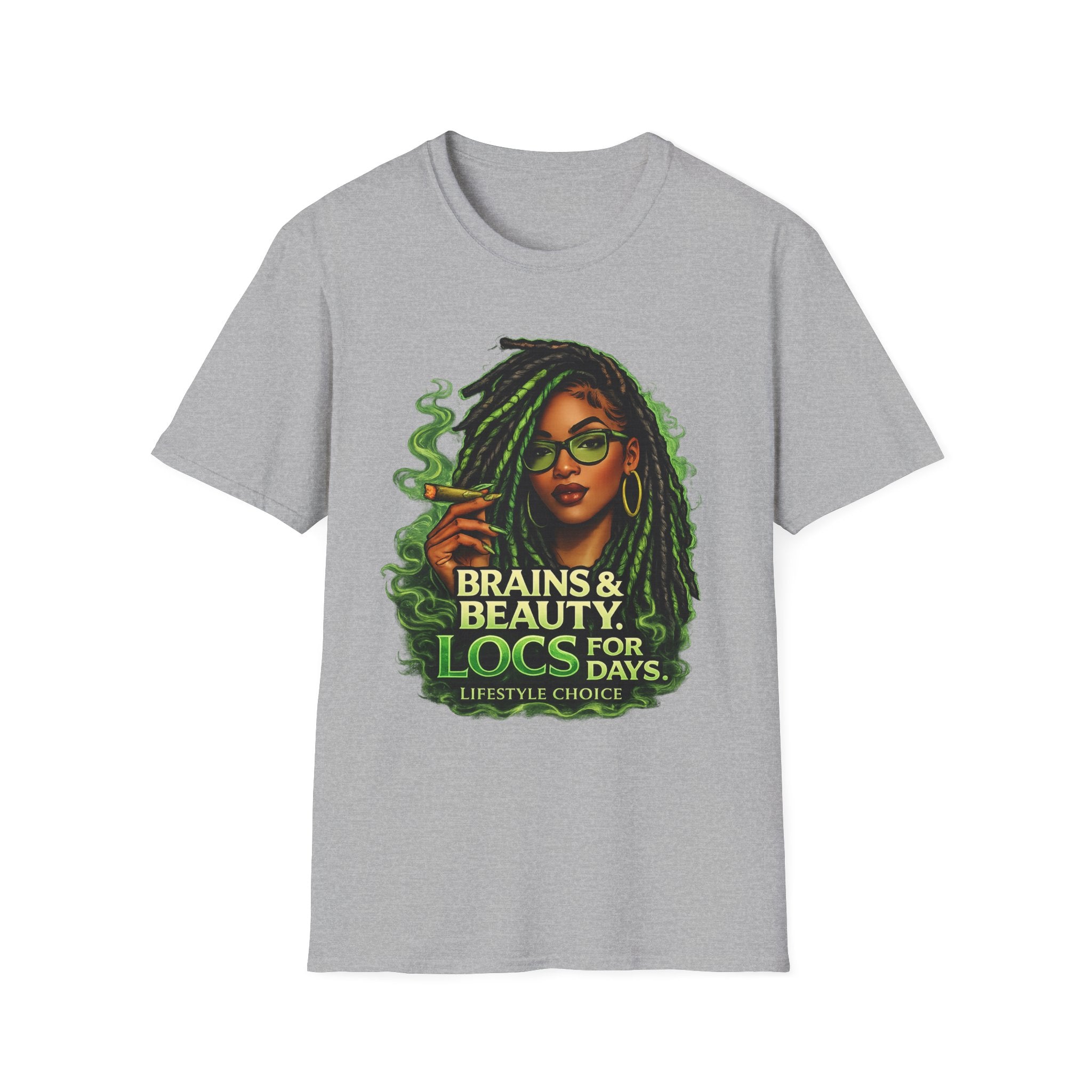 Brains & Beauty Locs T-Shirt — Natural Hair Dreadlocks Pride Tee