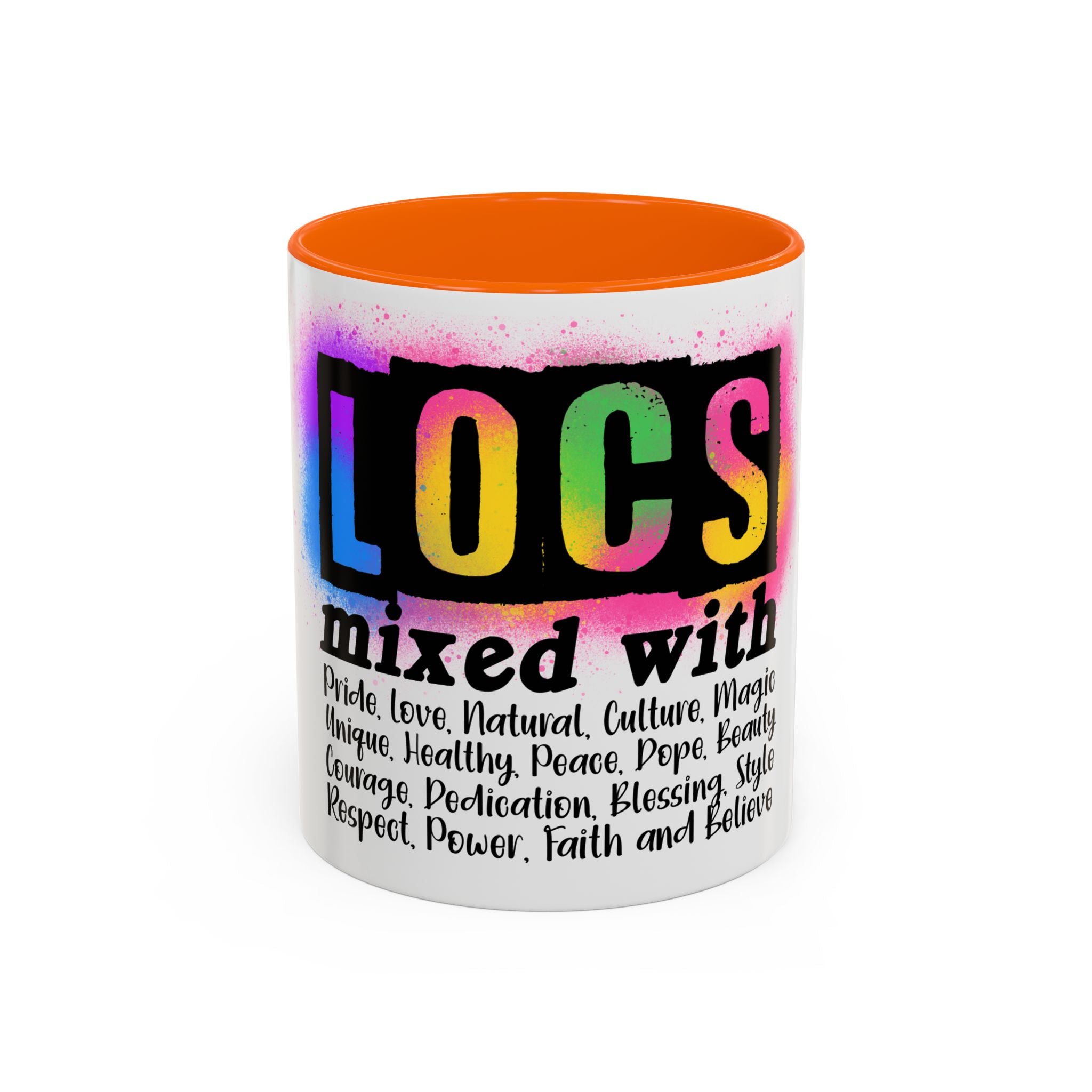 Locs Pride Coffee Mug — "LOCs mixed with" Inspirational Natural Hair Gift (11/15oz)