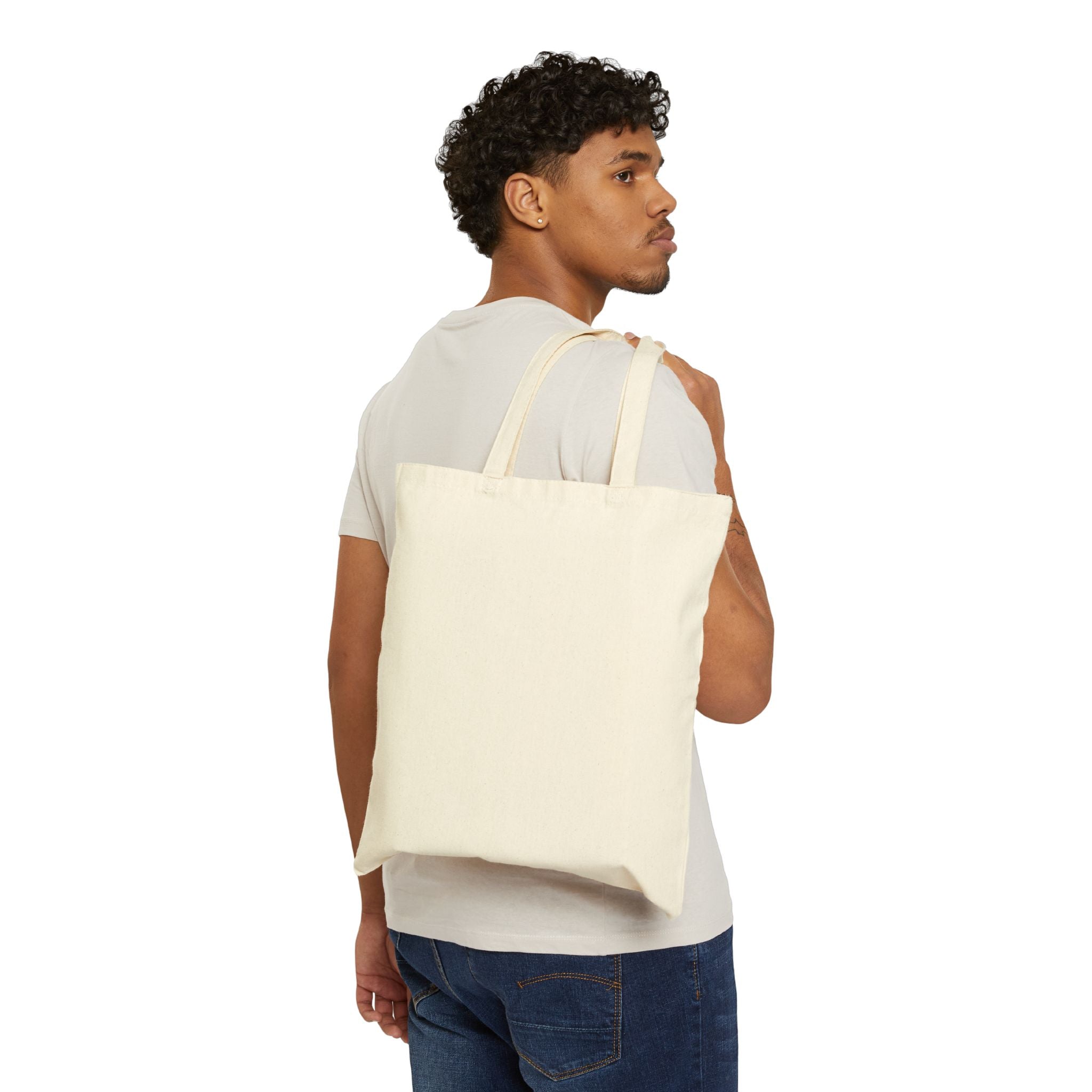 Tote Bag — "Brains & Beauty, Locs For Days" Natural Cotton Canvas Tote