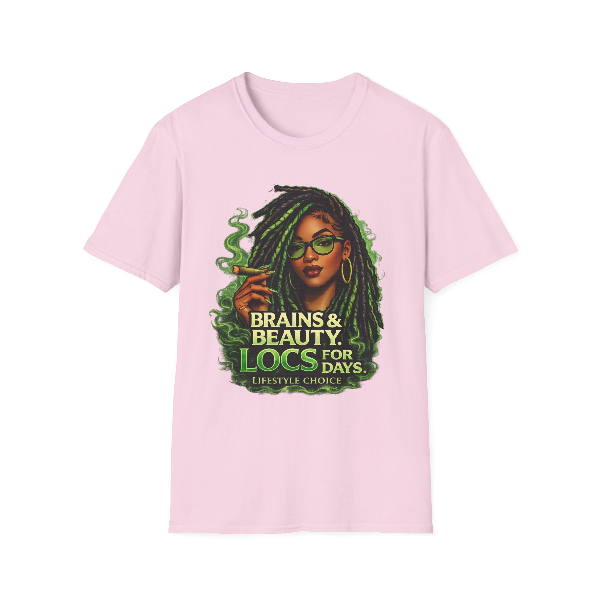 Brains & Beauty Locs T-Shirt — Natural Hair Dreadlocks Pride Tee