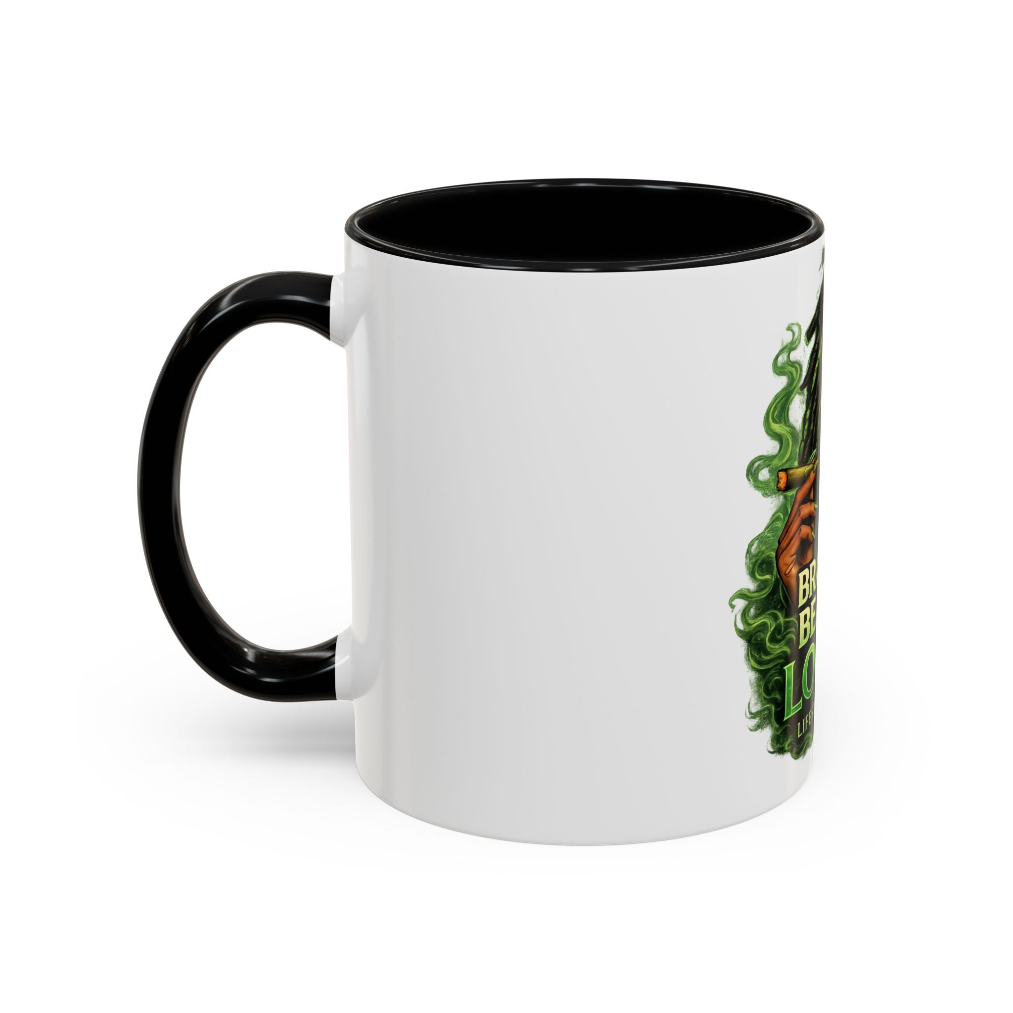 Brains & Beauty: Locs For Days Accent Coffee Mug