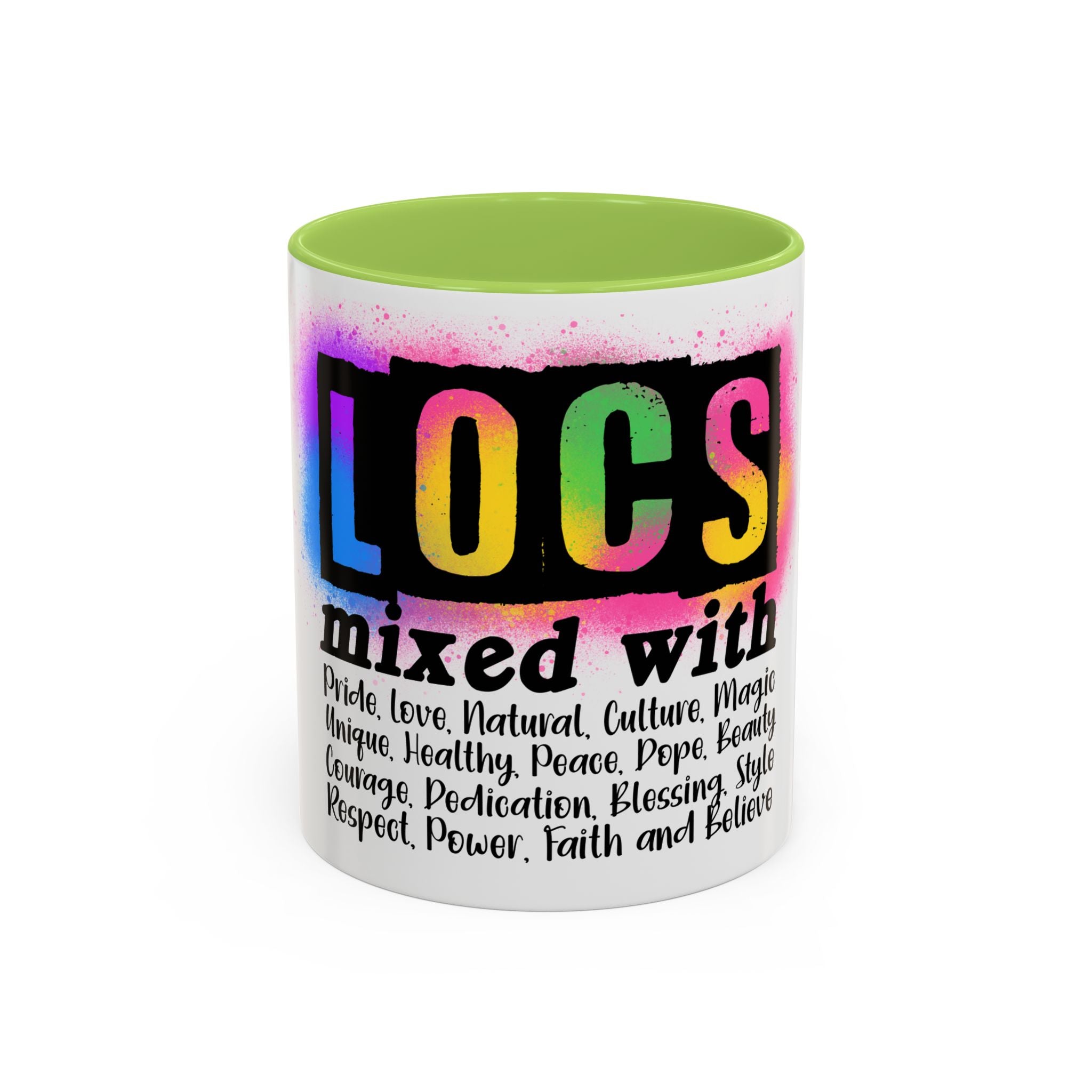 Locs Pride Coffee Mug — "LOCs mixed with" Inspirational Natural Hair Gift (11/15oz)