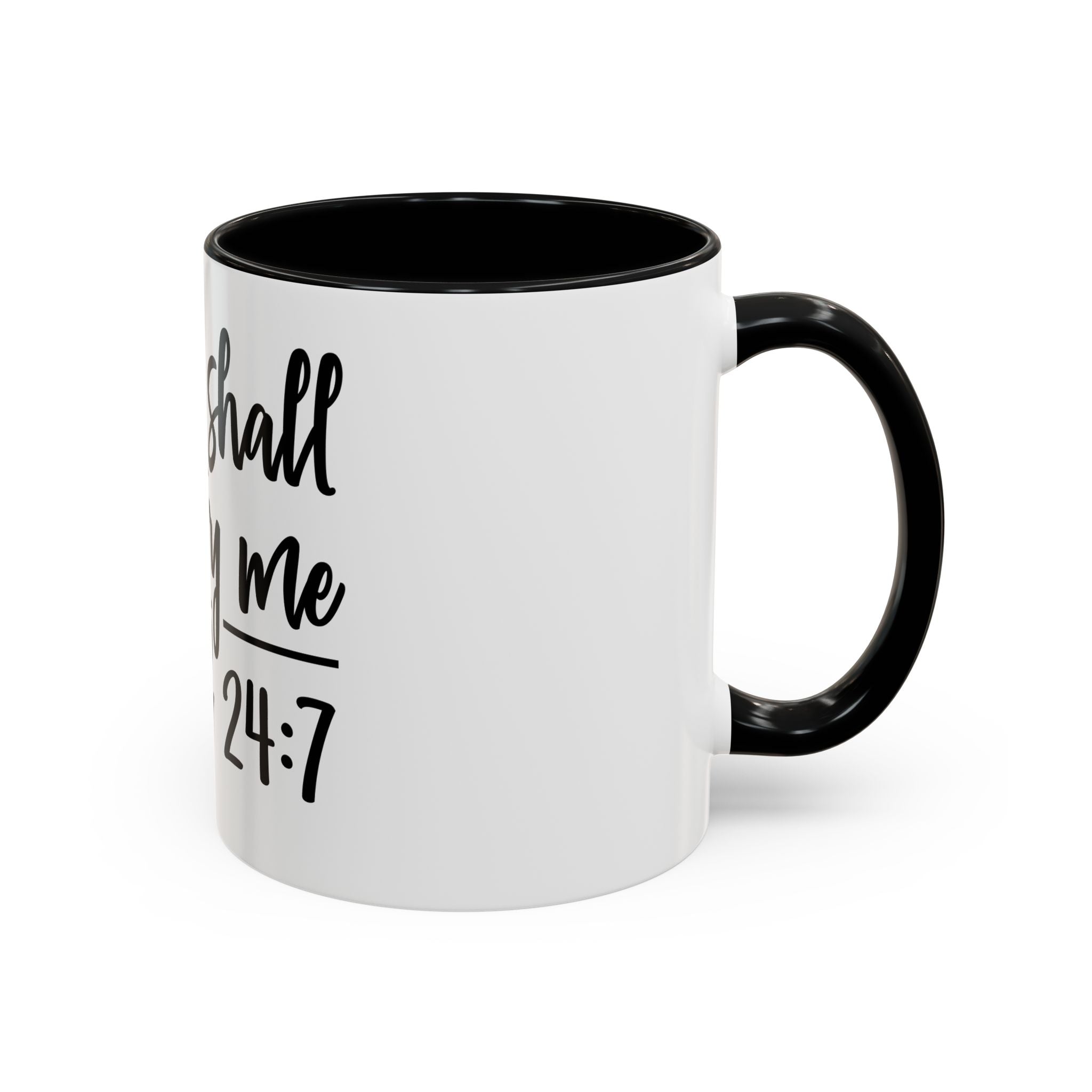 Coffee Mug - "Thou Shall Not Try Me - Mood 24:7" Accent Ceramic Mug